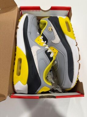 Nike Kids Gray, Yellow & Black Air Cushion Sneakers